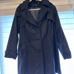 Via spiga water-resistant single breasted trench with hood